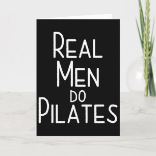 Cartão Homens de Verdade Fazem Pilates
