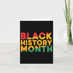 Cartão Homens do Orgulho Africano-Americano na História N