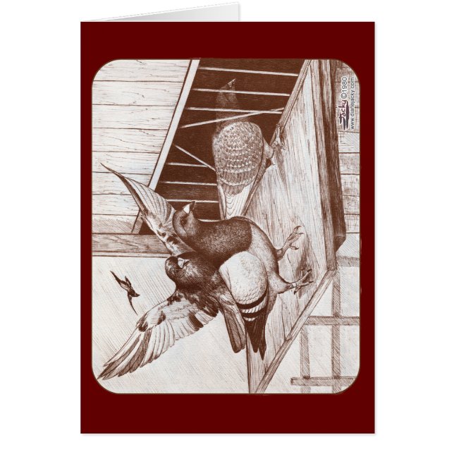 Cartão Homens em Chamada (Frente)