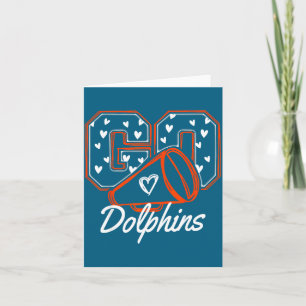 Cartão Homens Meninos Vão Torcer Dolphins Nome Esportivo