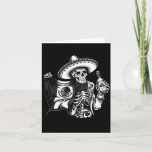 Cartão Homens México Vintage Esqueleto Dia De Los Muertos
