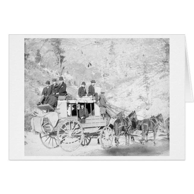 Cartão Homens sentados em uma fotografia de "treinador de (Frente Horizontal)