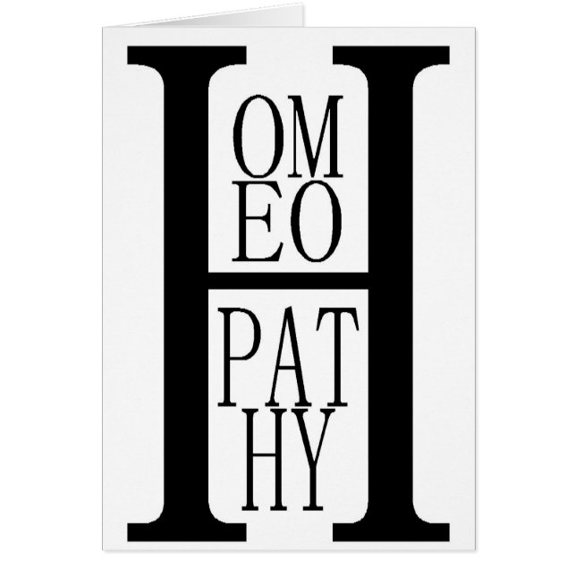 Cartão Homeopatia (Frente)