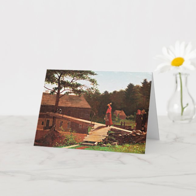 Cartão Homer - Old Mill, famosa pintura, (Planta pequena)