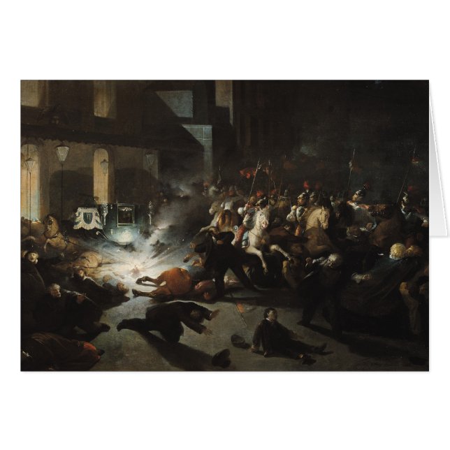 Cartão Homicídio tentado do imperador Napoleon (Frente Horizontal)