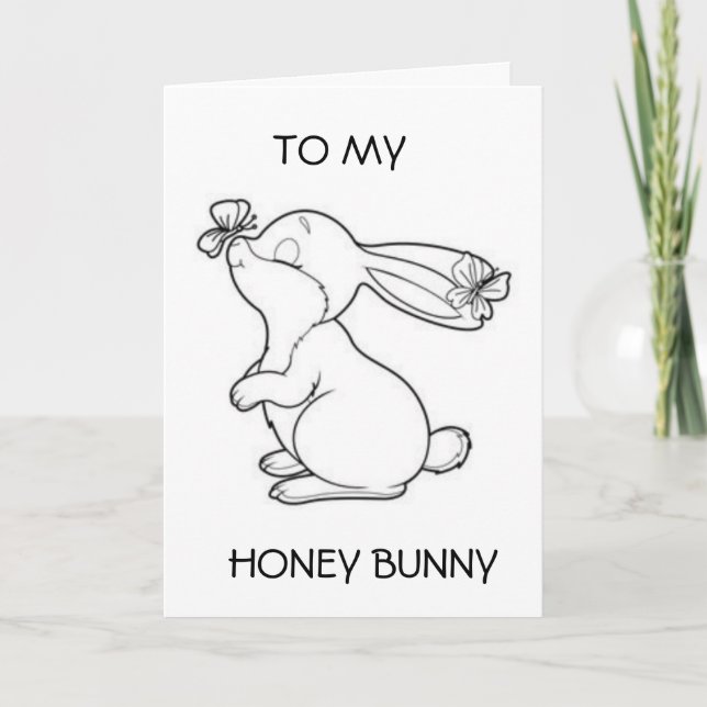 CARTÃO HONEY BUNNY VAMOS CELEBRA NOSSO "ANIVERSÁRIO" (Frente)