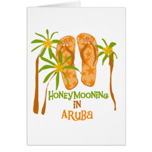 Cartão Honeymooning em Aruba