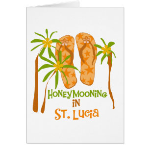 Cartão Honeymooning em St Lucia