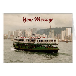 Cartão Hong Kong Victoria Harbor Star Ferry