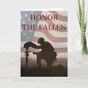 Cartão Honor The Fallen