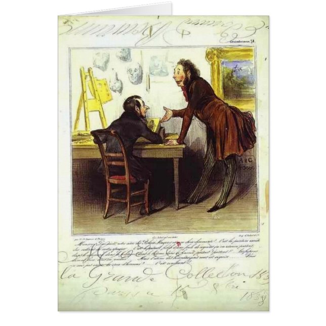 Cartão Honore Daumier: Sr. Daumier (Frente)