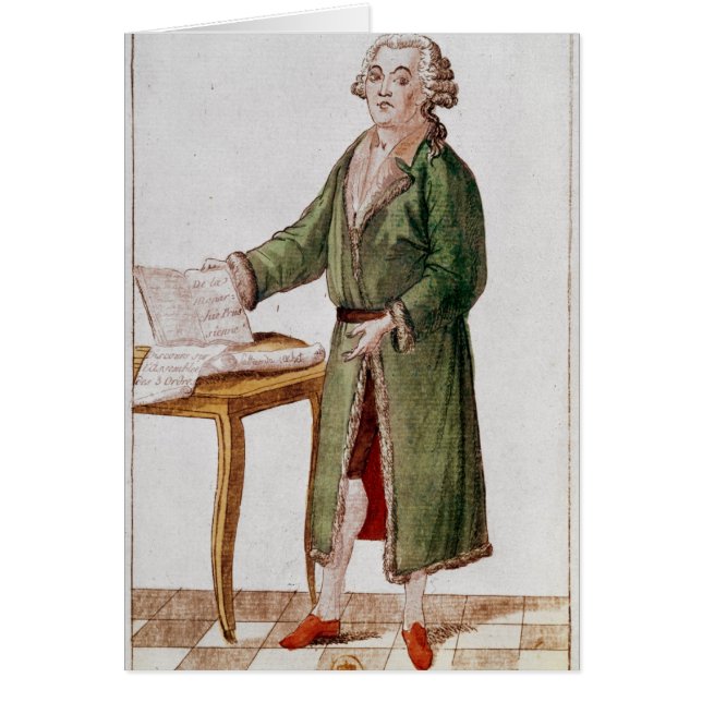 Cartão Honore Gabriel Riqueti Mirabeau (Frente)