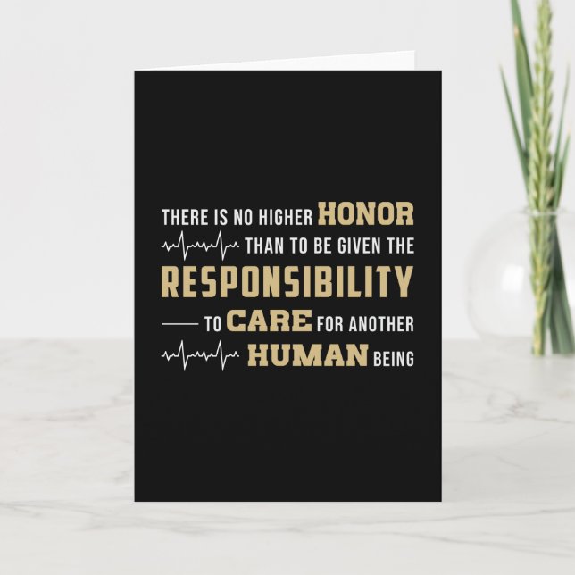 Cartão Honra Ajustados paramédicos Ambulância de auxílio  (Frente)