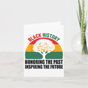 Cartão Honrando o passado Inspirador Futuro Histórico Neg