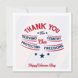 Cartão Honrando Todos Que Serviram