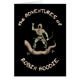 Cartão Hoodie do pisco de peito vermelho