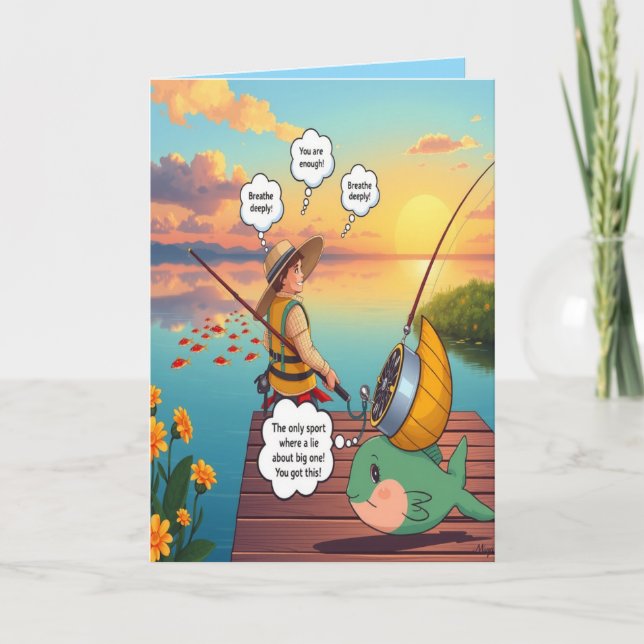 Cartão Hooked on Celebrating Birthday  (Frente)