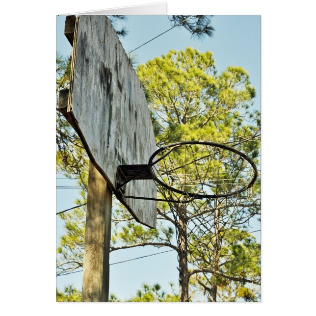 Cartão Hoop de basquetebol (Frente)