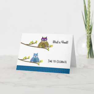 Cartão Hoot Owls Birthday