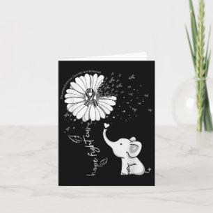 Cartão Hope Fight Cure Elephant Neuroendócrino Cancer Zeb