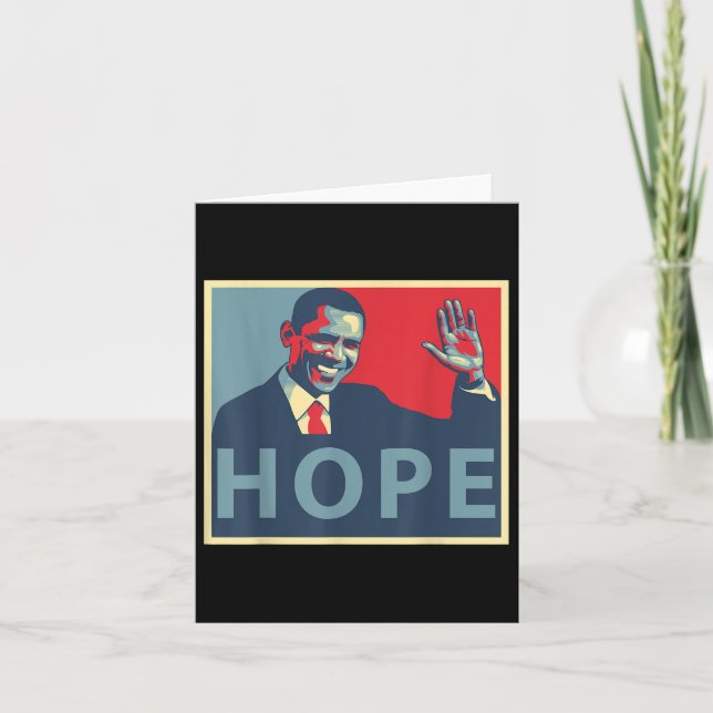Cartão Hope Obama 44 Presidente (Frente)