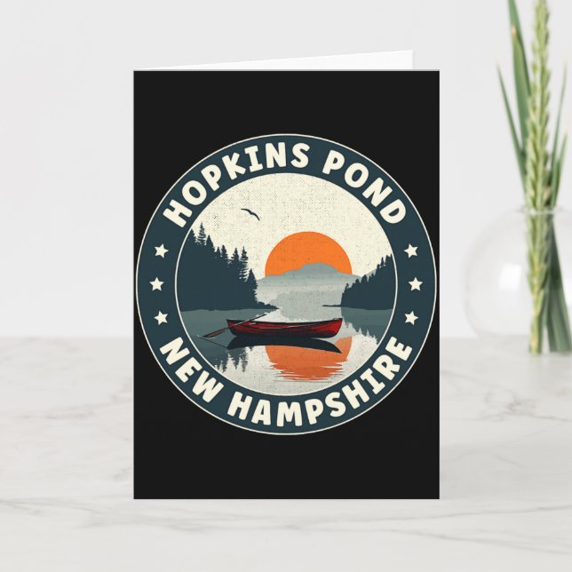 Cartão Hopkins Nd New Hampshire Sunset T Shirt  (Frente)