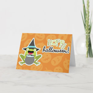 Cartão Hoppy Halloween Toad