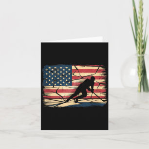 Cartão Hóquei da Bandeira Americana