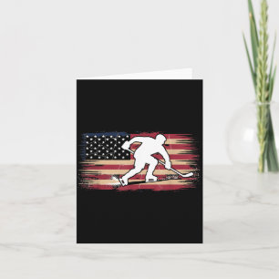 Cartão Hóquei da Bandeira Americana