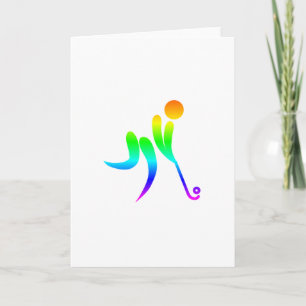 Cartão Hóquei em campo do arco-íris