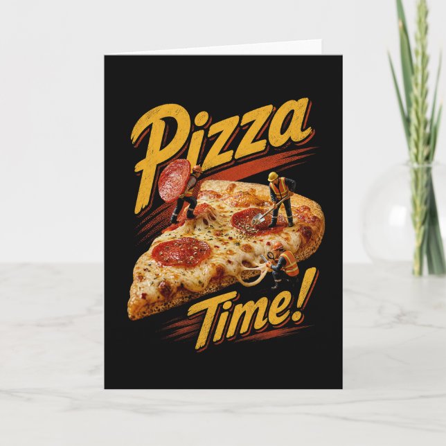 Cartão Hora da Pizza! (Frente)
