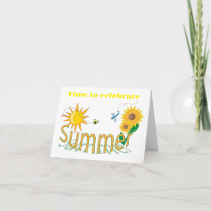 CARTÃO HORA DE CELEBRAR O SEU ANIVERSÁRIO *16 DE VERÃO*