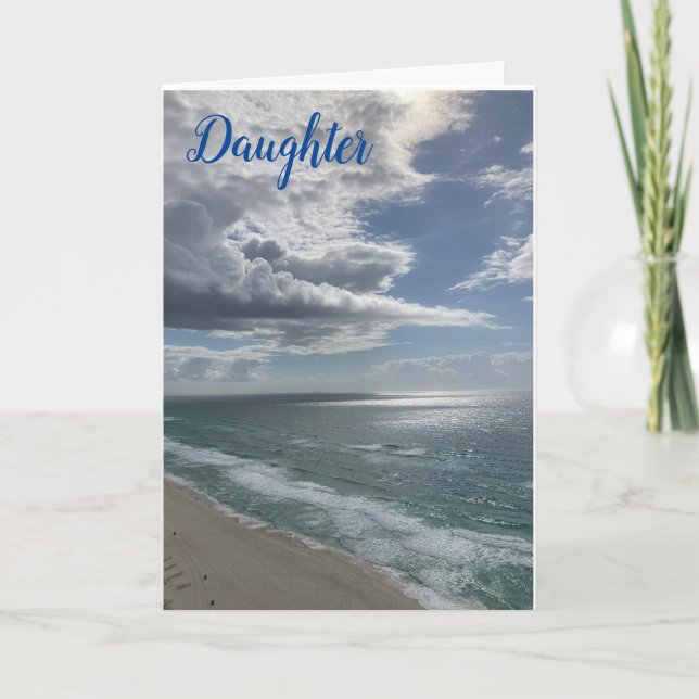 Cartão HORA DE CELEBRAR VOCÊ NO ANIVERSÁRIO *FILHA* Card (Frente)