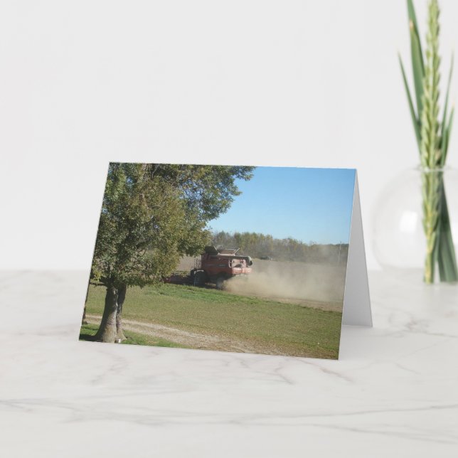 Cartão Hora de Colheita de Soja (Frente)