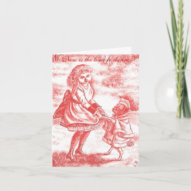 Cartão Hora de dançar a afirmação Notecard (Frente)