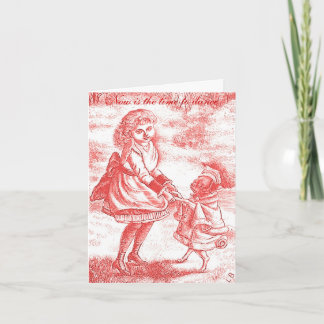 Cartão Hora de dançar a afirmação Notecard