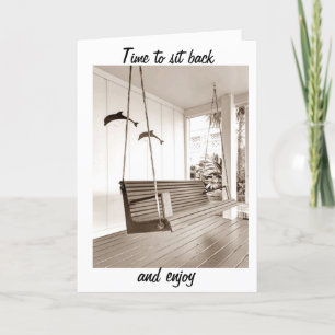 CARTÃO HORA DE DESCANSAR/APRECIAR SUA *NOVA CASA*