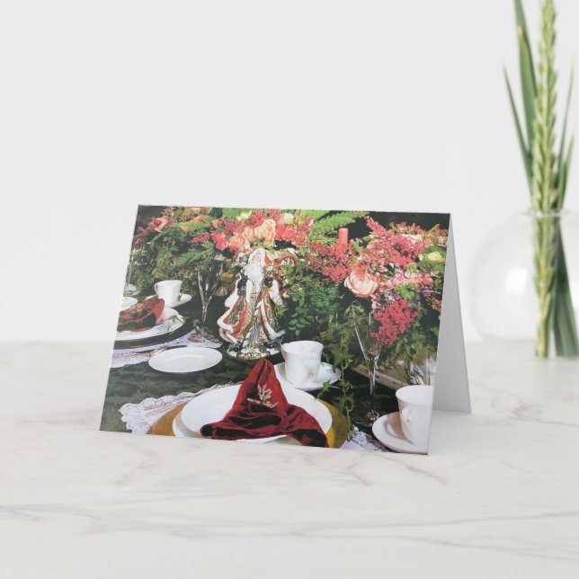 CARTÃO HORA DE DESEJÁ-LO **NATAL DE MERCADORIAS** E ANO N (Frente)