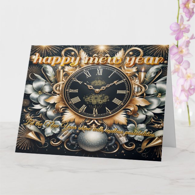 Cartão Hora de Novos Começos com Me Personalizado (Orquídea)