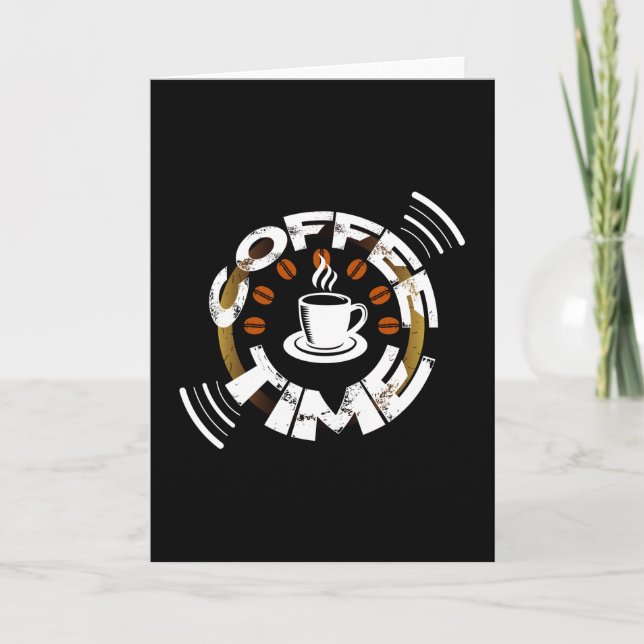 Cartão Hora do café (Frente)