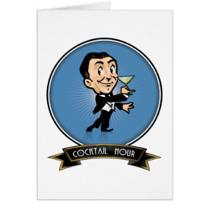 Cartão Hora do cocktail