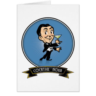 Cartão Hora do cocktail