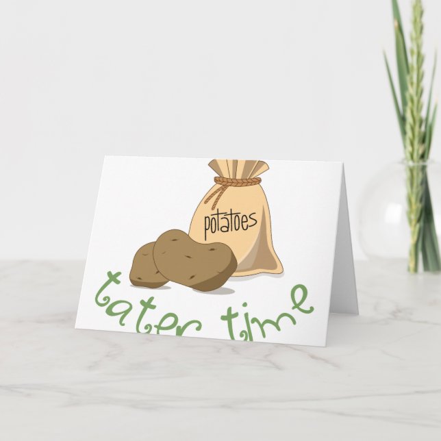 Cartão Hora do Tater (Frente)