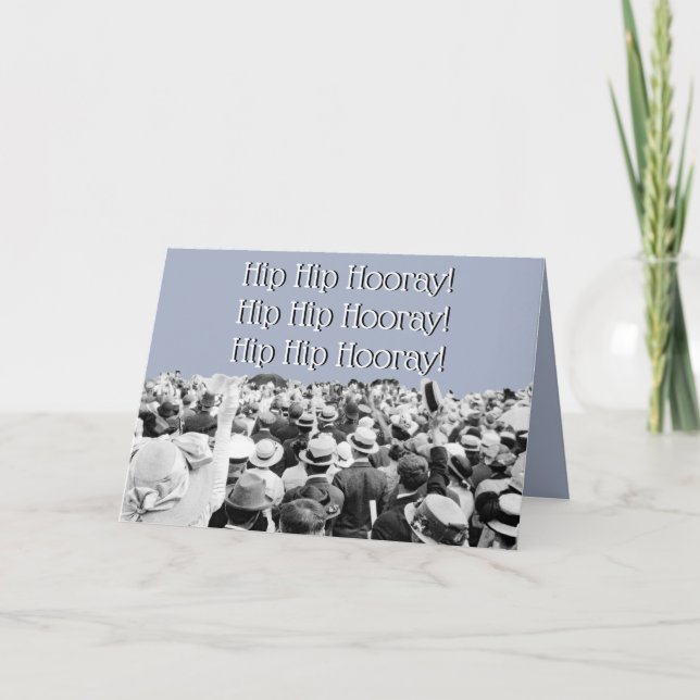 CARTÃO HORAY HIP DE FOTO DE APLAUSOS DE 1910! (Frente)