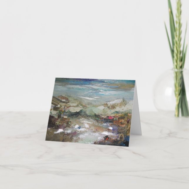 Cartão Horizonte azul Notecard (Frente)