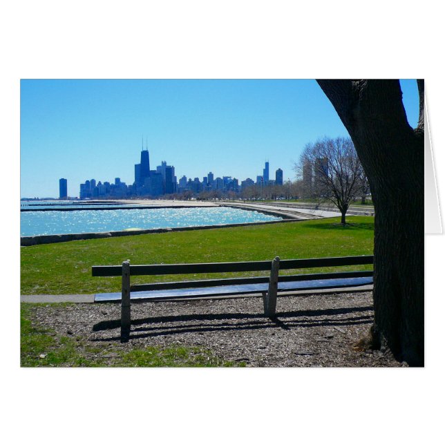 Cartão horizonte de chicago (Frente Horizontal)