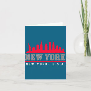 Cartão Horizonte de Nova York Cidade Bonito