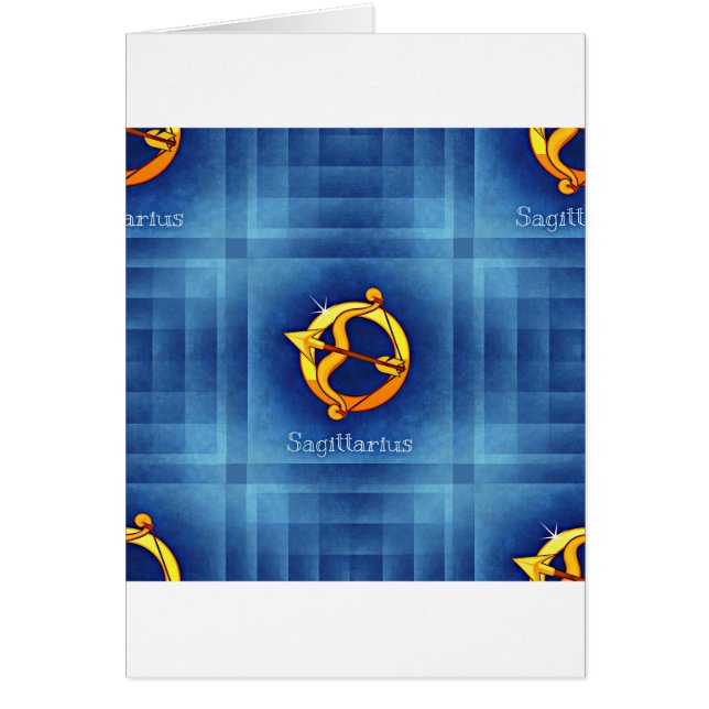 Cartão horóscopo sagitário (Frente)