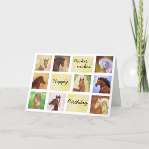 Cartão Horse birthday card