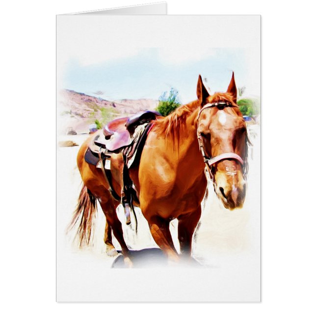 Cartão Horse Lover_ (Frente)